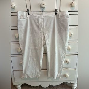 Talbots White Pants Size 22W